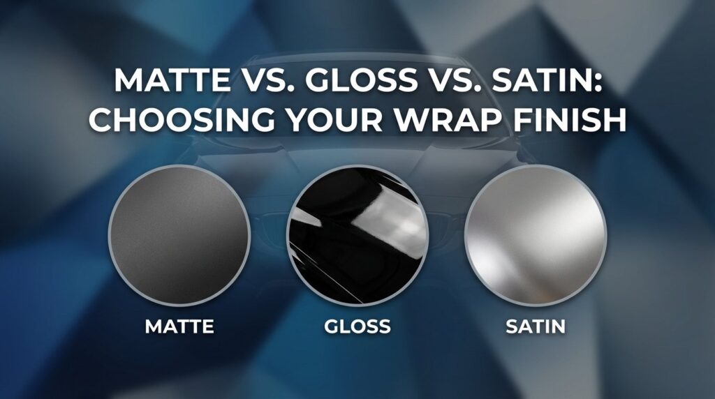 Matte vs. Gloss vs. Satin: Choosing Your Wrap Finish