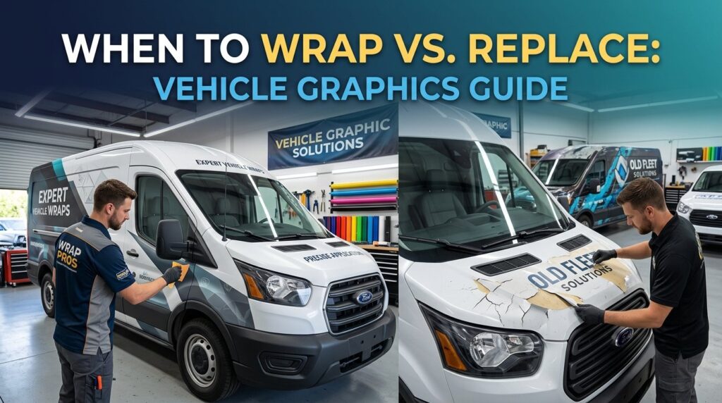 When to Wrap vs. Replace: Vehicle Graphics Guide