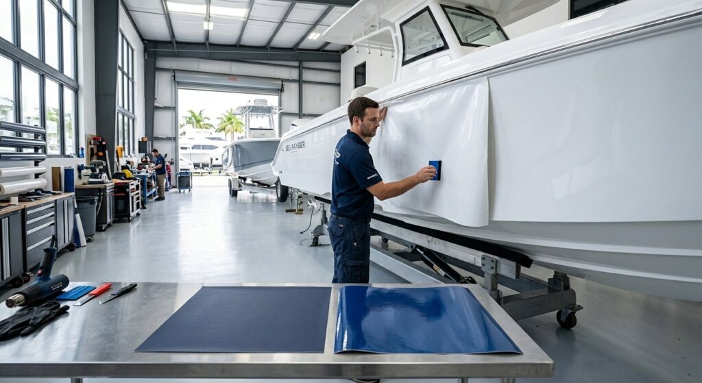 Boat Wrap Materials: Marine vs. Auto Vinyl
